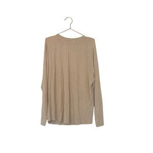Nuuds modal long sleeve beige top size XL